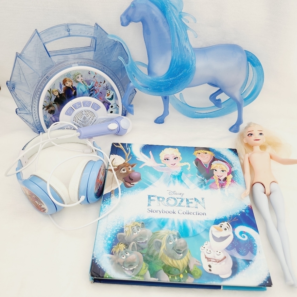 Disney Frozen bundle doll headphones nokk figure sing alone boombox book